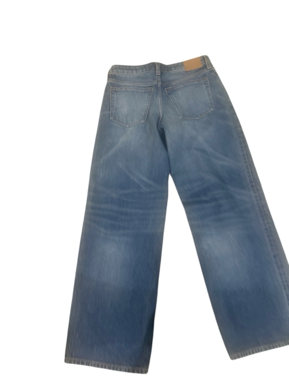 Asos weekday Blue Ample low loose wide leg denim Jeans cotton size 26 x 32 - Picture 9 of 14